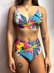 V Bikini - Tropical Leaves