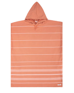 Stripe Hooded Poncho